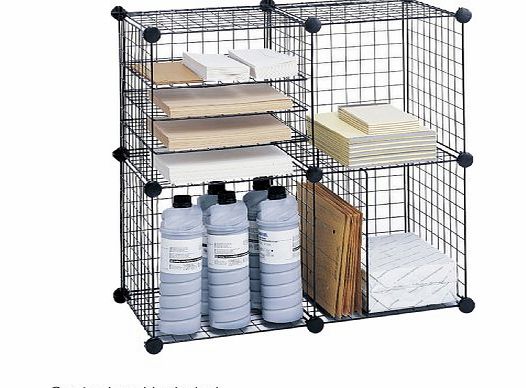 Safco Wire Cubes Storage - Black