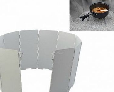 Said4 Camping Foldable Aluminum Plates BBQ Stove Wind Shield