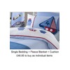 Sailing boat single duvet cover, cushion and