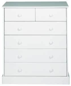 Salisbury Nursery Chest of Drawers - White