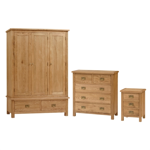 Triple Wardrobe Bedroom Set