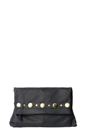 gold circle detail handbag