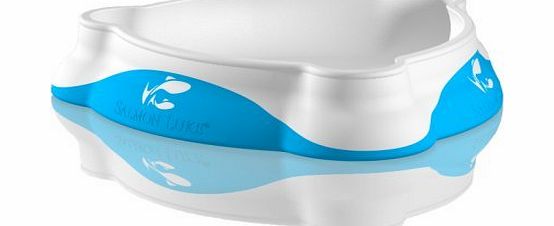 Salmon Luke Toddler Training Plate - ``me-feed-me`` by Salmon Luke (Single Bowl, Blue) Baby Bowl