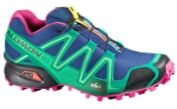 Womens Speedcross 3 Trail Shoe - G Blue Hot Pink