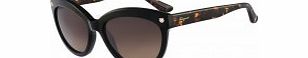 Salvatore Ferragamo Ladies Black SF675S Sunglasses