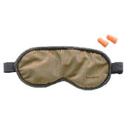 eye shades & ear plugs, beige/ graphite