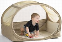 samsonite Pop Up Bubble Travel Cot - Cafe Creme