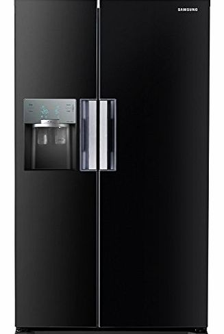 RS7667FHCBC H-series Gloss Black American Fridge Freezer