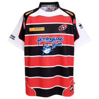 Samurai Cornish Pirates Home 2010 Rugby Shirt.