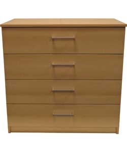 Antonio 4 Drawer Chest - Beech Effect