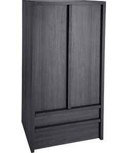 SAN Diego 2 Door 2 Drawer Wardrobe - Black Effect