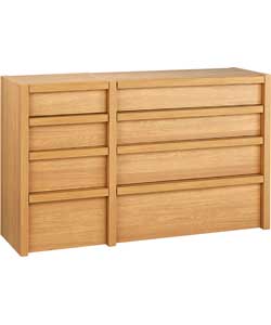 SAN Diego 4   4 Drawer Chest - Oak Effect