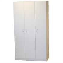 San Marino 3 Door Wardrobe, White