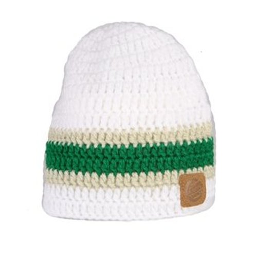 Ladies Santa Cruz Cave Beanie White / Green