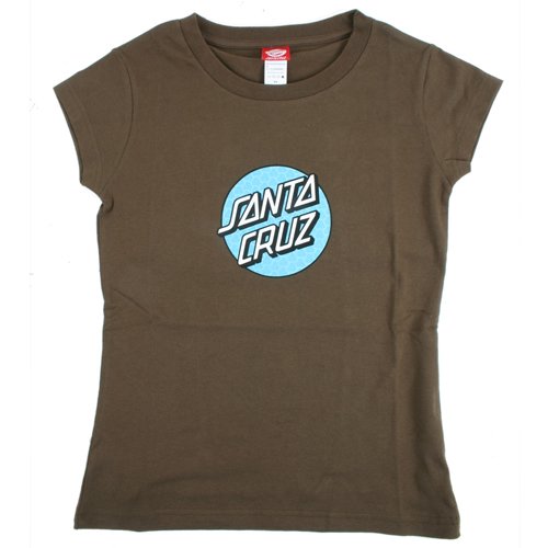 Ladies Santa Cruz Dot Fill Tee Earth