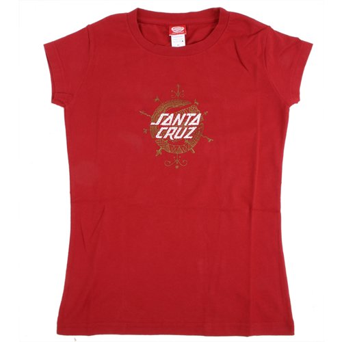 Ladies Santa Cruz Voodoo Knot Tee Blood Red