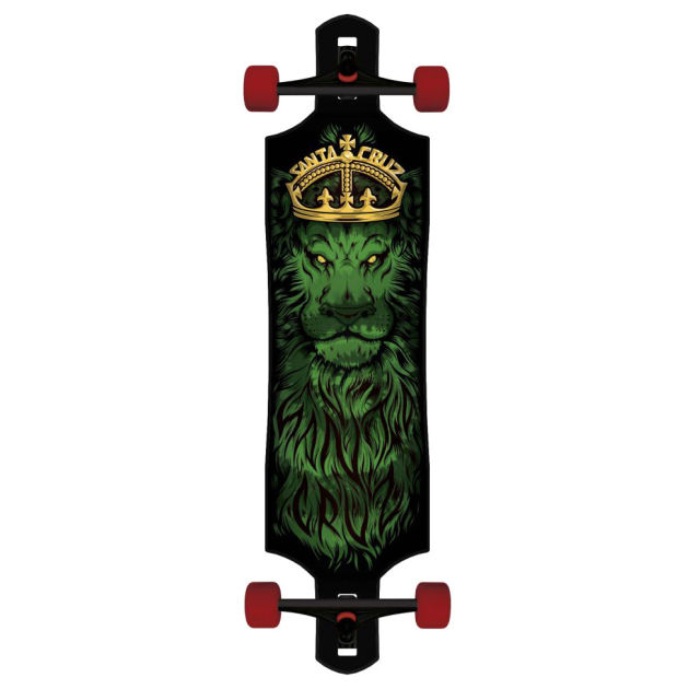 Santa Cruz Lion God Tie Dye Drop Thru Longboard