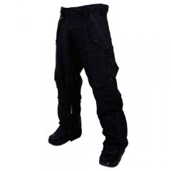 Mens Santa Cruz Channel Tech Pants Black Check