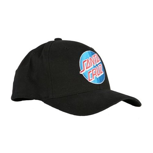 Mens Santa Cruz Classic Dot Cap Black