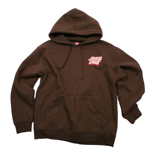 Mens Santa Cruz Decaying Hand Hoody Earth