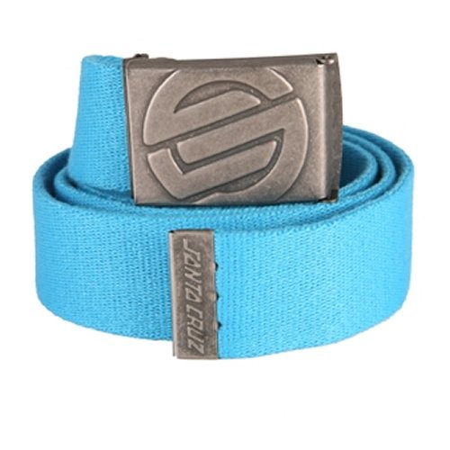 Santa Cruz Mens Santa Cruz Embossed Knot Belt Blue