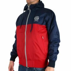 Mens Santa Cruz Messenger Jacket Indigo / Red