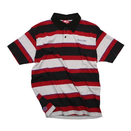 Mens Santa Cruz Nova Polo Black