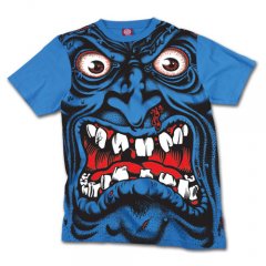 Mens Santa Cruz Rob Face Tee Blue