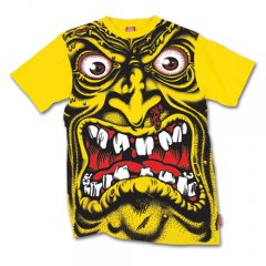 Mens Santa Cruz Rob Face Tee Yellow