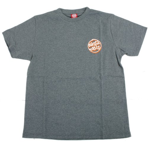 Mens Santa Cruz Rock Steady Tee Charcoal Heather