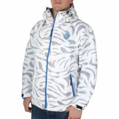 Mens Santa Cruz Screamer Jacket White