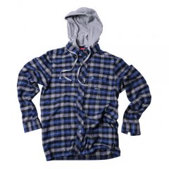 Mens Santa Cruz Steady Flannel Shirt With Hood