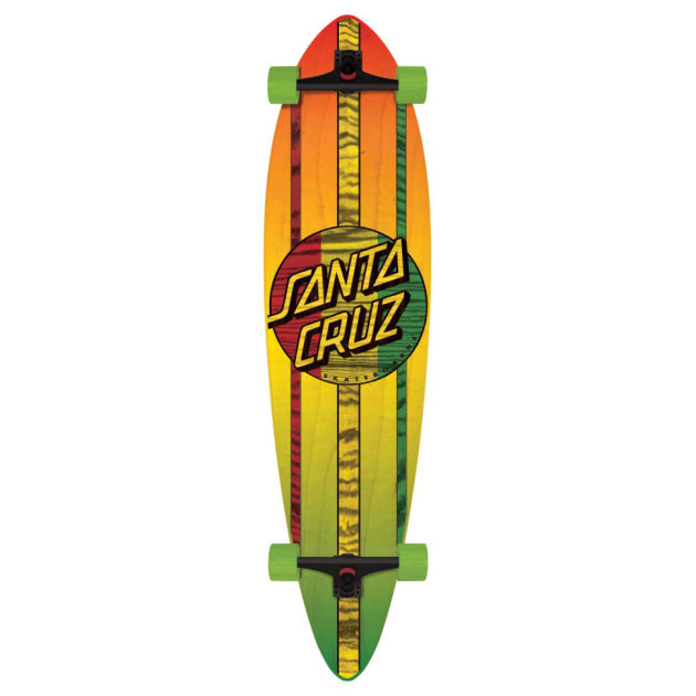 Santa Cruz Pintail Mahaka Rasta Fade Longboard -