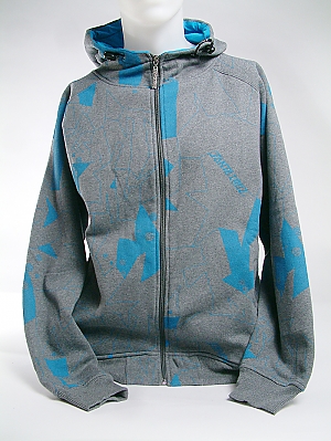 SHADOW ZIP HOODY S808SH13 - CHARCOAL HEATHER