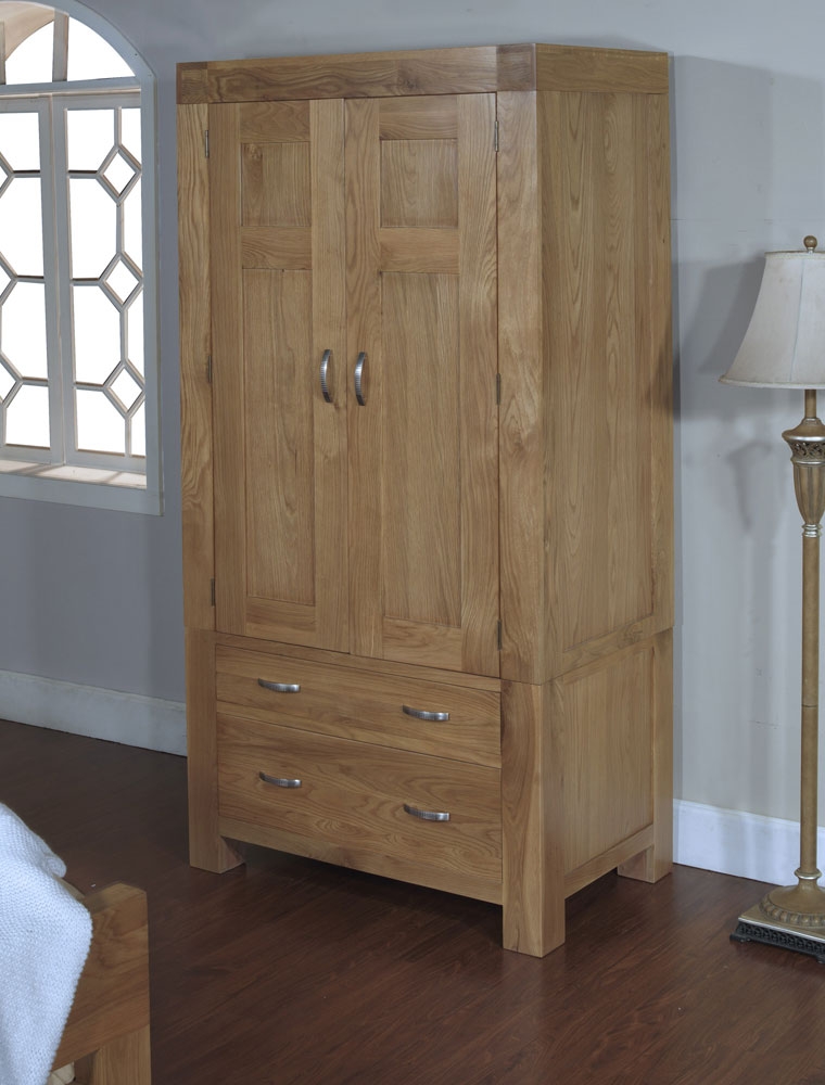 Blonde Oak Single Wardrobe