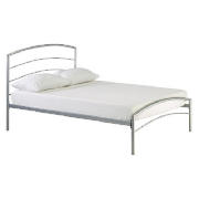 Santiago Metal King Bedstead, Silver