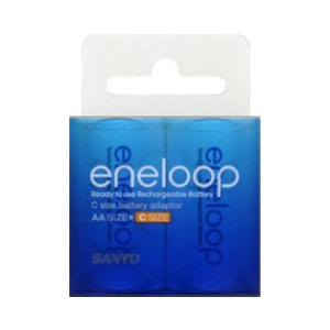 Sanyo Eneloop AA to C Battery Adapter