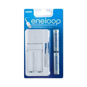 Eneloop USB Battery Charger + 2 x AAA 800mAh