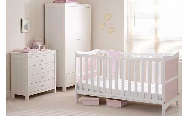 Kitty Nursery Furniture Set - White and