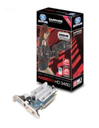 HD 3450 256MB DDR2 VGA DVI TV Out PCI-E