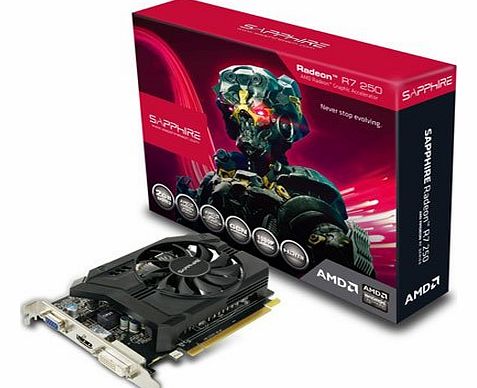 SAPPHIRE  Radeon R7 250 2GB DDR3 Graphics Card