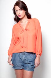 Sasha Pussy Bow Chiffon Blouse