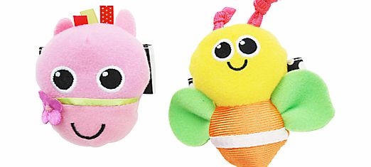 Sassy Wrist Rattles, Pack of 2