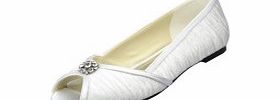 SATIN Flat Heel Chunky Heel Flats Womens Shoes