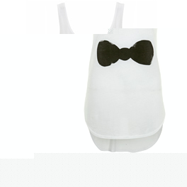 Sauce White Bow Tank - SEEN ON NICKY HILTON