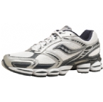 Mens Grid Nitro Cushioning Running Shoe White/Navy/Silver