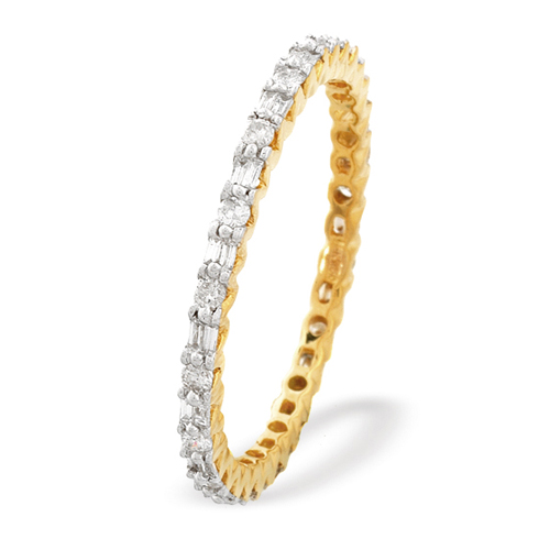 0.45 Carat Eternity Ring In 18 Carat Yellow Gold