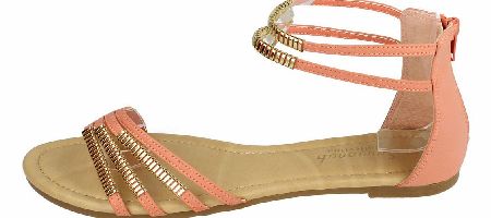 SAVANNAH Coral Ankle Strap Sandal