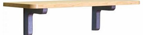 Save On Goods UK wood finish shelf. Wall mounted 90cm long maple. Book storage wide shelves bracket