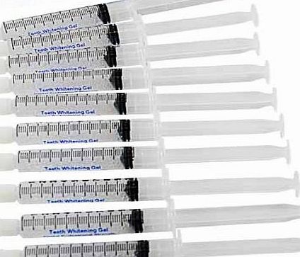 SaveOnMakeup Teeth Whitening Gel 10x syringes SUPER VALUE by SaveOnMakeup, 4-9 shades Whiter With American Teeth Whitening Formula Gel